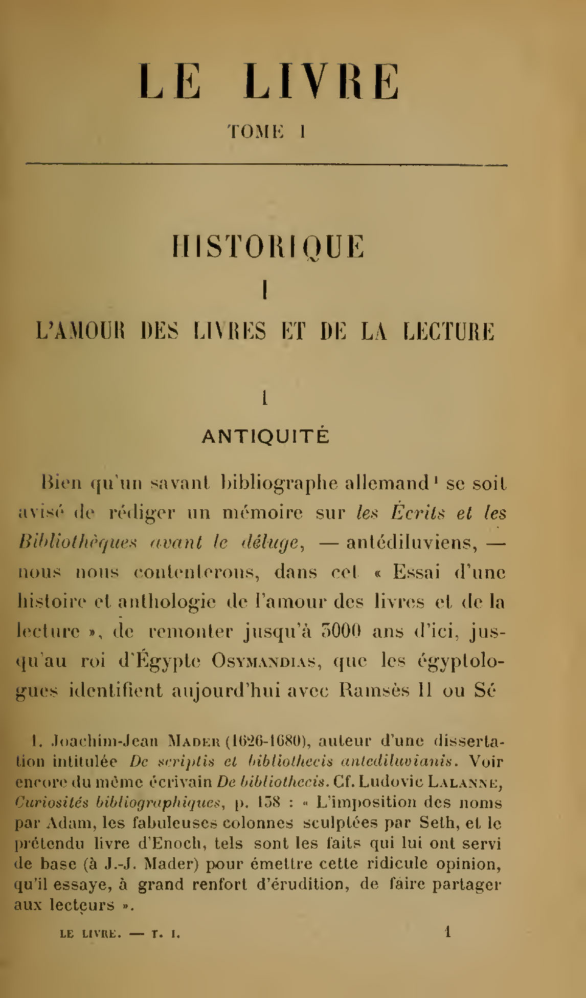 Albert Cim, Le Livre, t. I, p. 1.