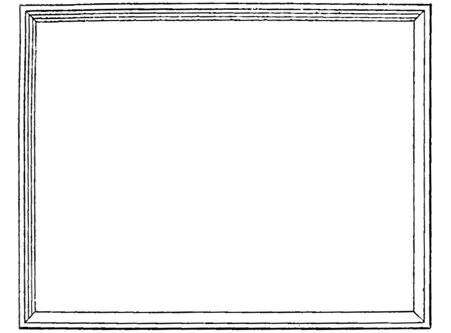 III-043-029-02 Cadre, nommé couverte, couverture ou frisquette, que le puiseur pose sur la forme avant de puiser la pâte dans la cuve
